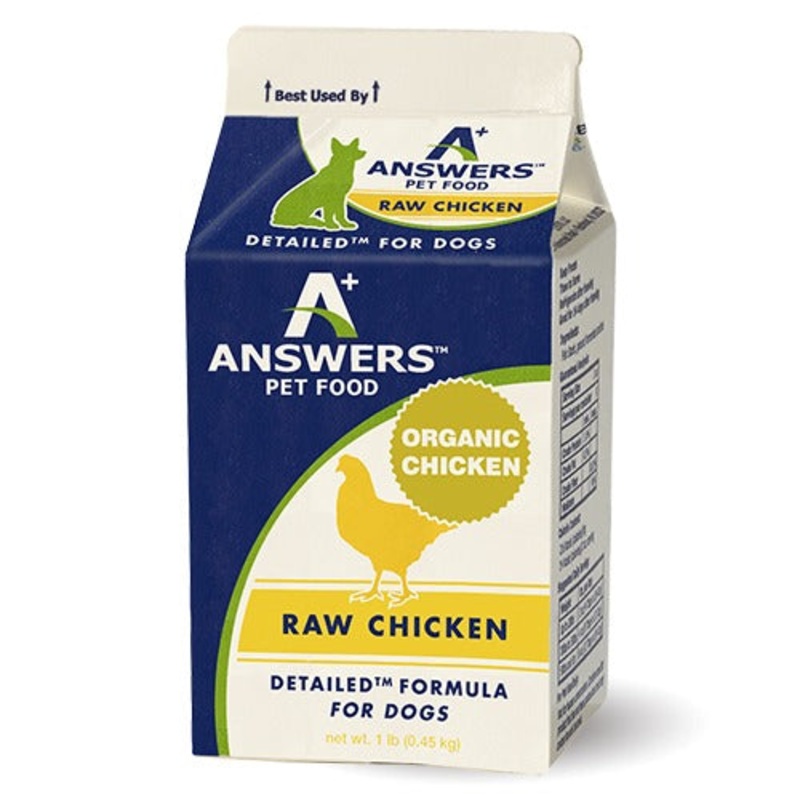 Answers Pet Food Detailed Chicken Formula for Dogs – Carton