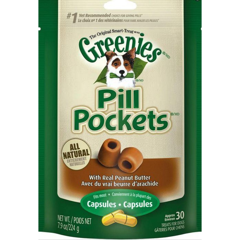 Greenies Pill Pockets Canine Peanut Butter Dog Treats