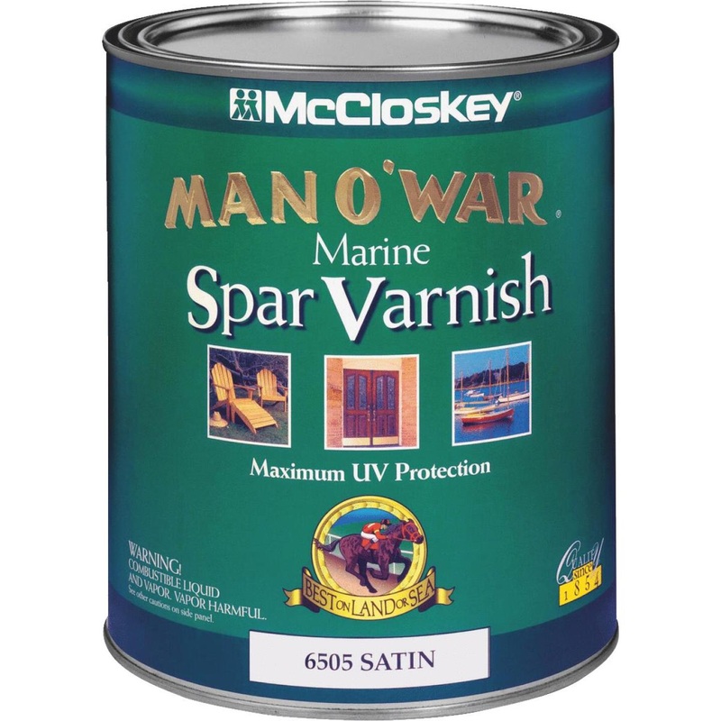 McCloskey Man O’War VOC Satin Spar Interior & Exterior Varnish, Quart