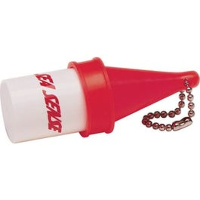 Key Float Chain, White/Orange
