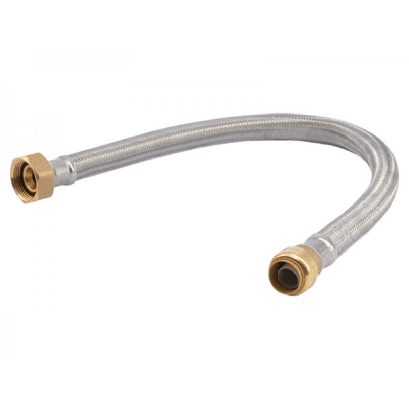 Sharkbite Stainless Steel Braided Water Softener Connector 3/4 in. x 1 in. FIP