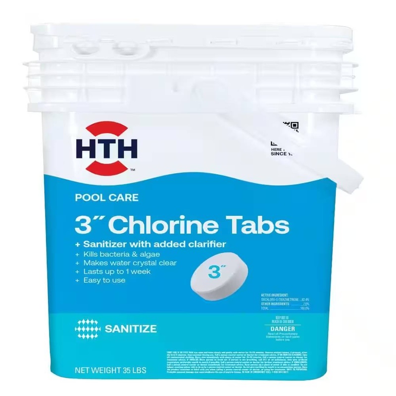 HTH Pool Care 3 Chlorine Tabs 35 lbs