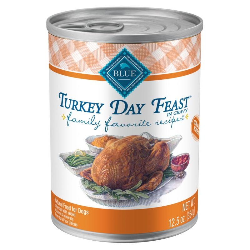 Blue Buffalo Family Favorites Turkey Day Feast Canned Dog Food
