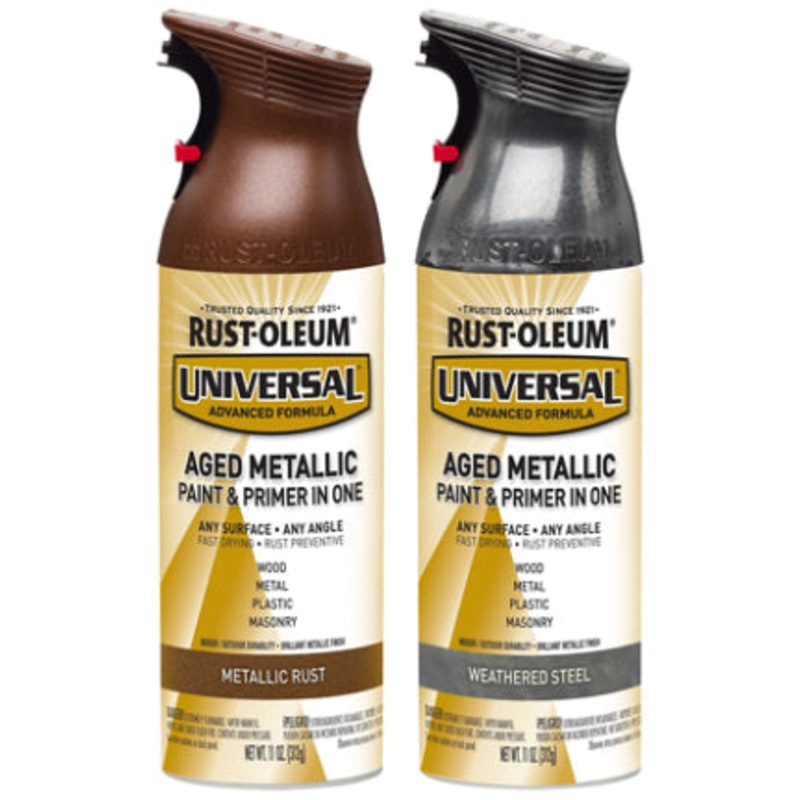 SPRAY PAINT 12 OZ WEATHERED STELL AGED