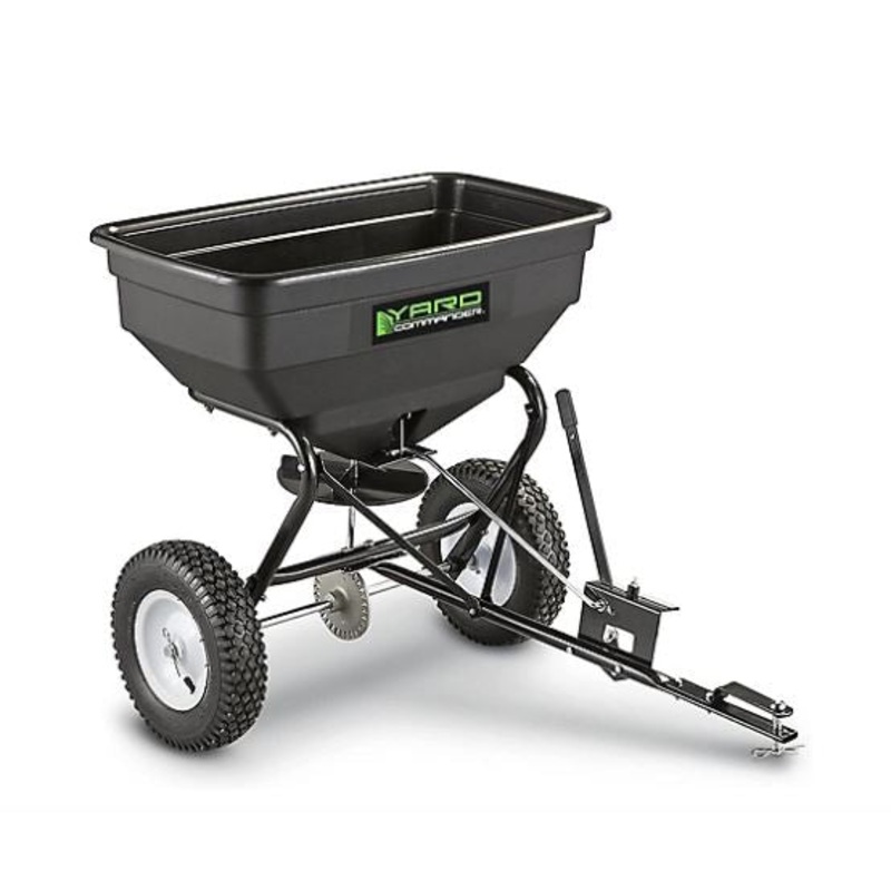 Yard Commander 125 Pound Tow Broadcast Fertilizer Spreader