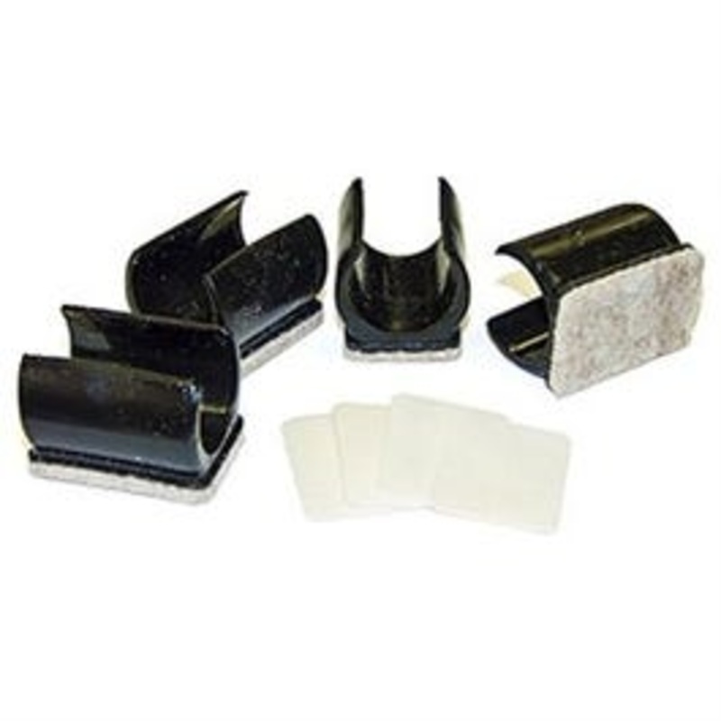 Furniture Glides, Snap-On, Tan Felt With Adhesive, 1 – 1-1/8-In., 4-Pk.