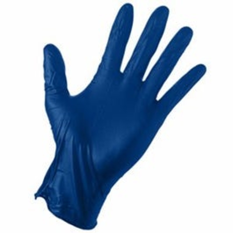 Latex Gloves, Heavy-Duty, Blue, Men’s L, 50-Ct.
