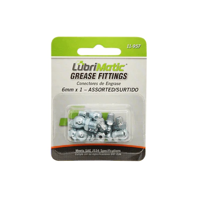 Lubrimatic 45 deg. Grease Fittings 8 Piece
