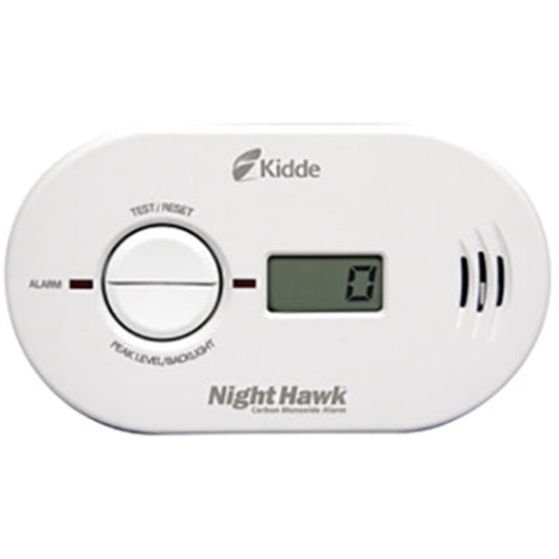 CO DETECTOR BATTERY W/DIG DISPLAY WH