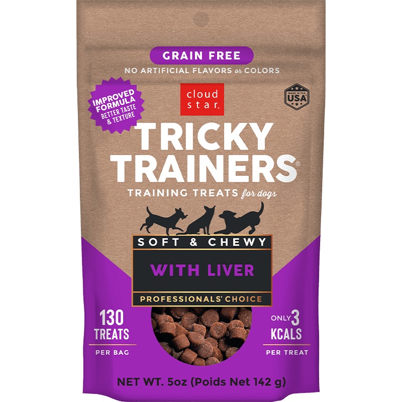 Cloud Star Tricky Trainers Grain Free Soft & Chewy With Liver Dog Treats