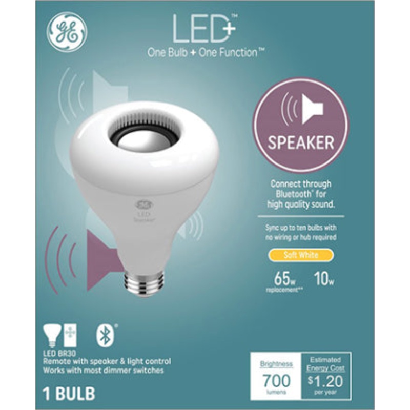 10W LED+ Soft W BR30 SPEAKER BULB