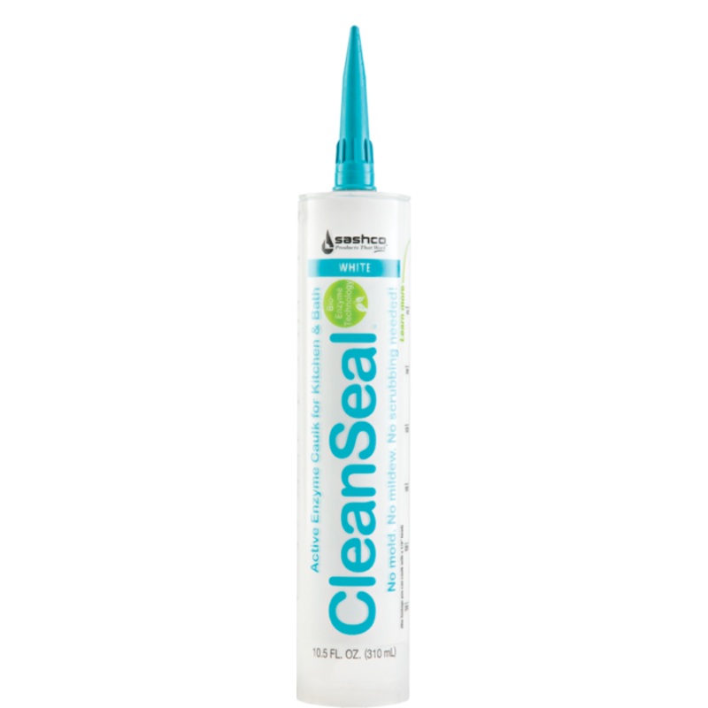 Sashco  10.5 oz CleanSeal Active Enzyme Adhesive Caulk, White
