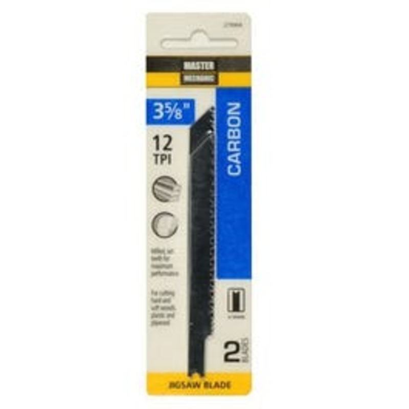 2-Pack 3-5/8-Inch 12-TPI Carbon Jigsaw Blade