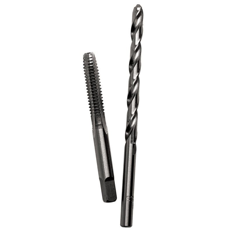 Century Drill And Tool Carbon Steel Plug Tap 5/16-18 And Letter F Drill Bit Combo Pack