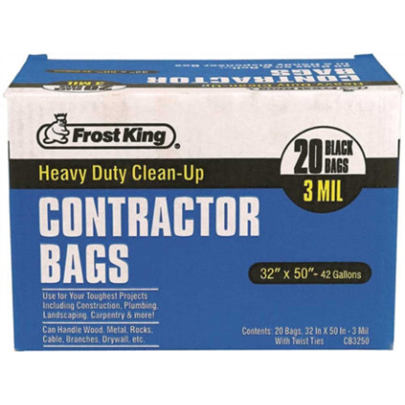 CONTRACTOR 42 GA  BAG 3MIL 32 X50  20 CNT