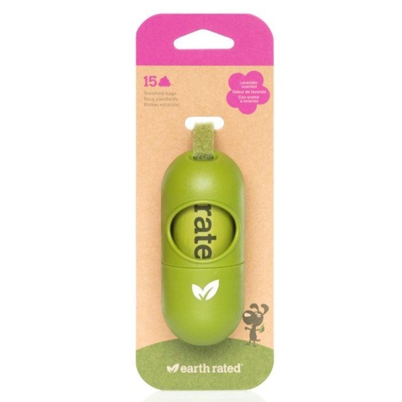 Earth Rated Leash Dispenser with Lavender Scented Bags