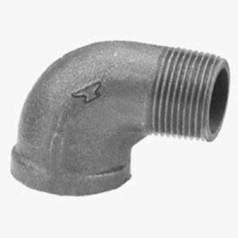 Pipe Fitting, Black Street Elbow, 90-Degree, 3/8-In.