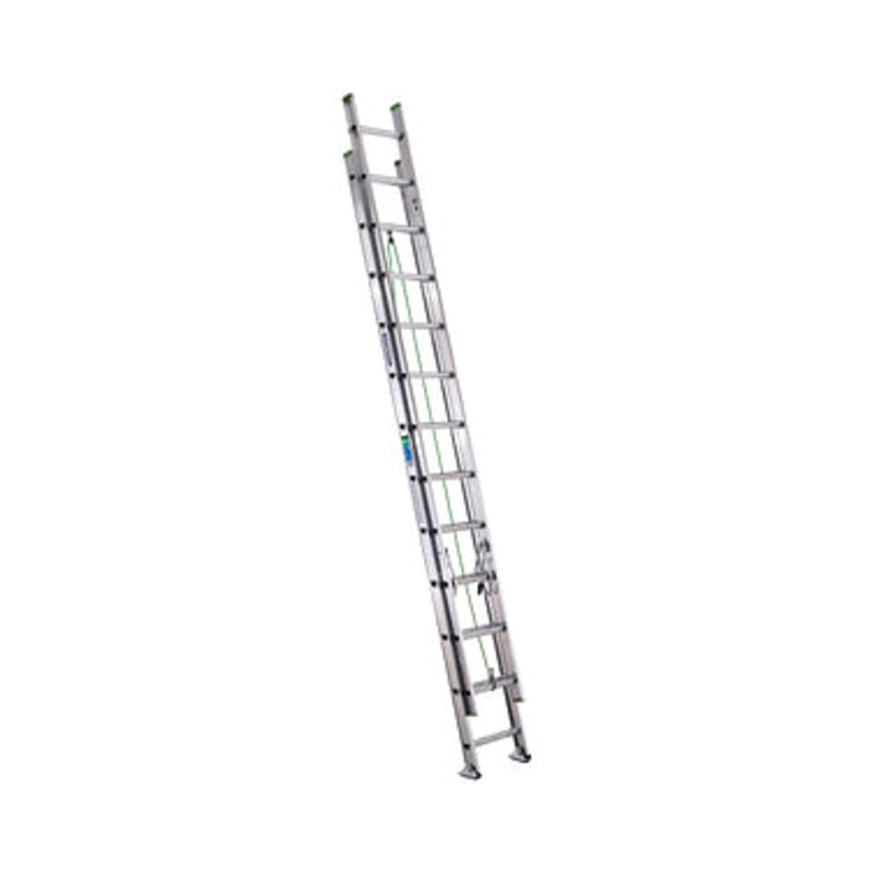 Werner 24ft Type II Aluminum D-Rung Extension Ladder D1224-2
