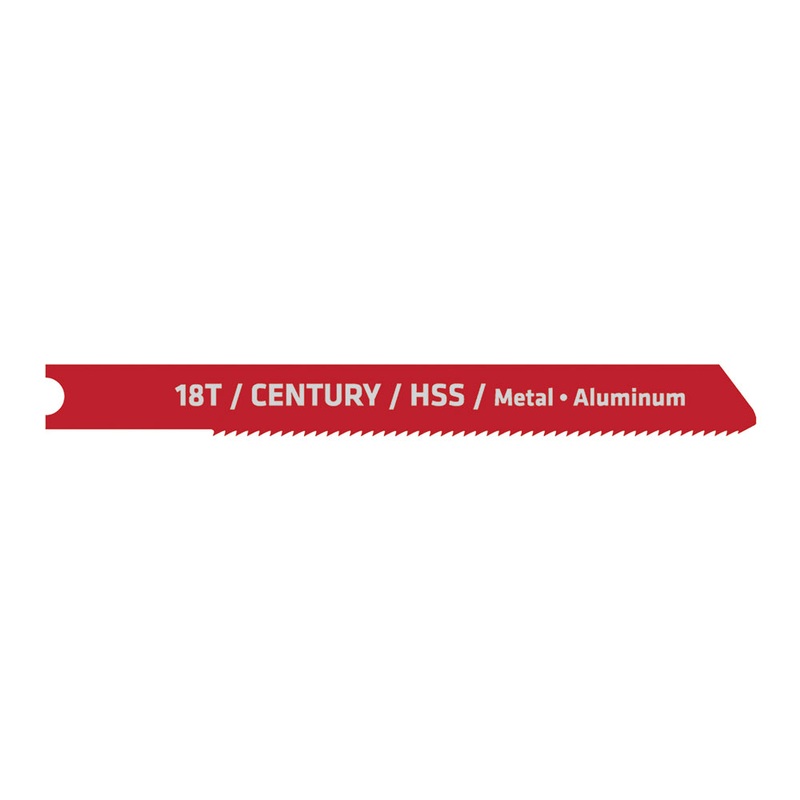 Century Drill And Tool Jig-Saw Blade Hss 18t 2 Pcs 2-3/4 Length .040 Thickness Universal Shank
