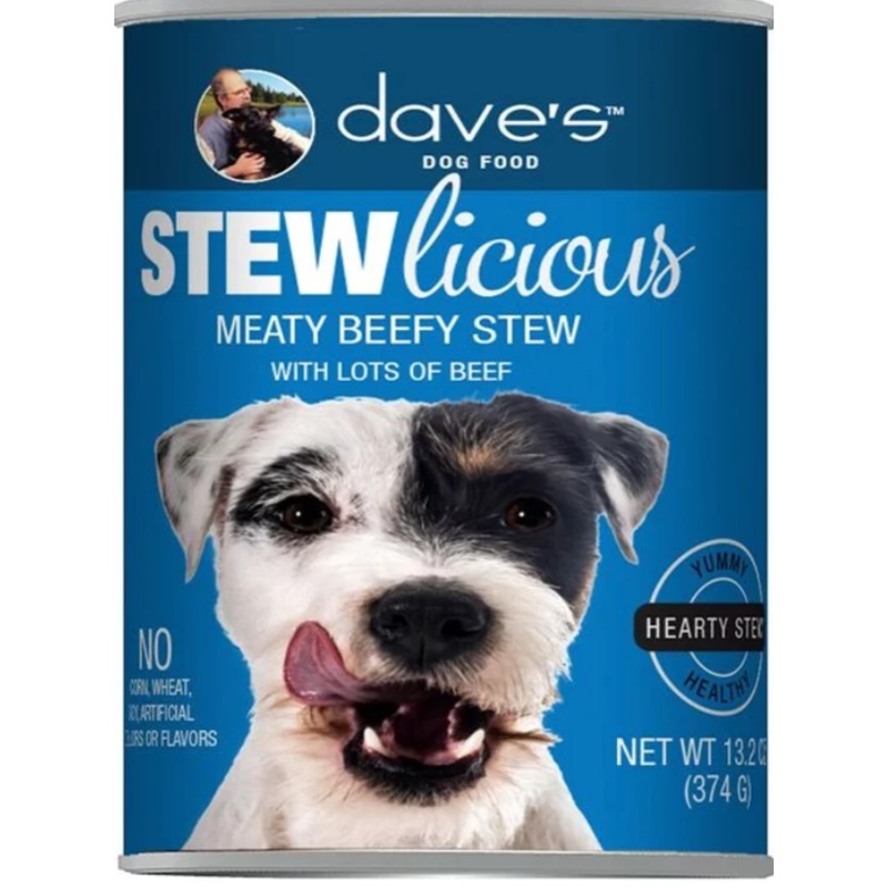 Dave’s Stewlicious Meaty Beef Stew Canned Dog Food