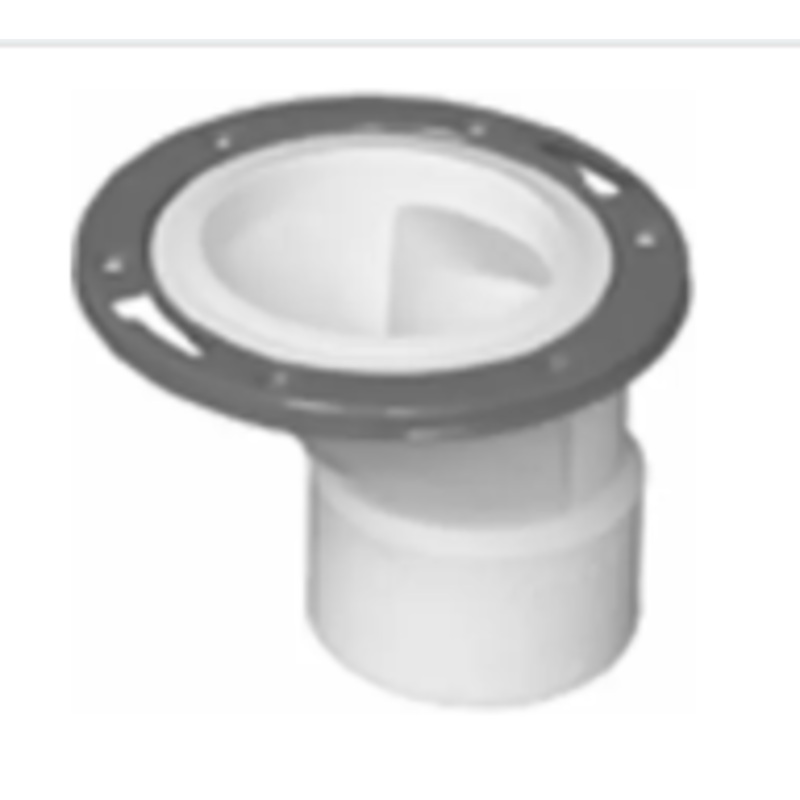 Charlotte Pipe PVC-00820-0600HA DWV Schedule 40 Offset Closet Flange, 4 x 3