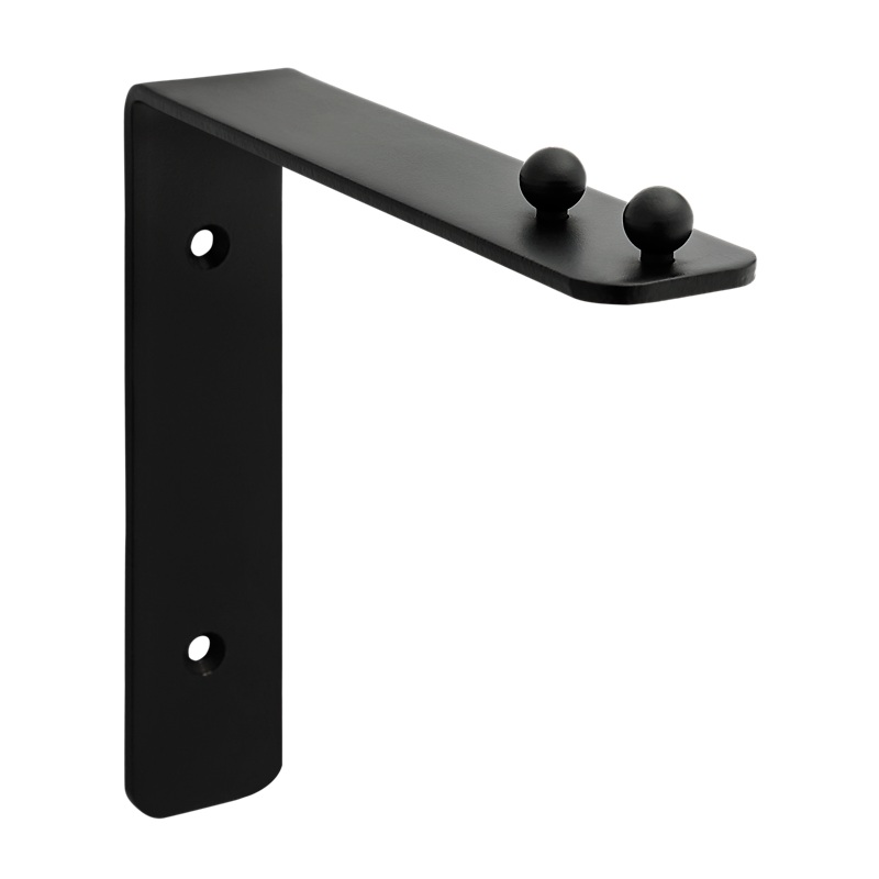 National Hardware Hanging Plant Wall Bracket 7-in, Black