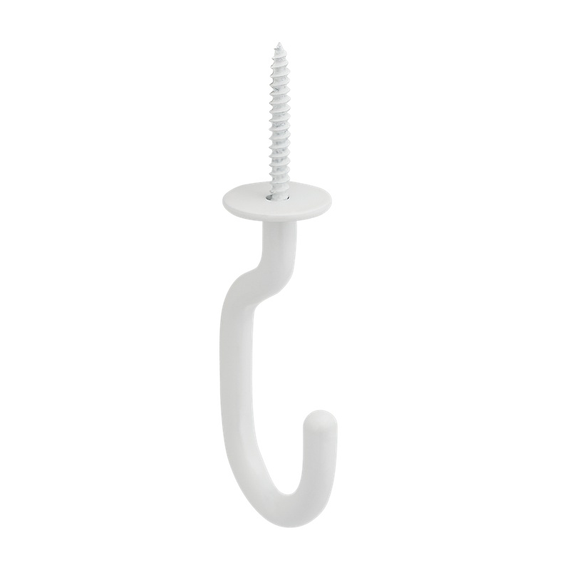 National Hardware Modern Ceiling J Hook 3-11/32-in, White