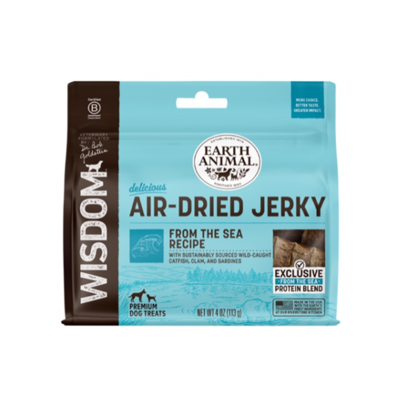 Earth Animal Wisdom Air-Dried From the Sea Recipe Jerky Dog Treats