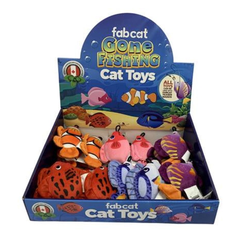 Fab Cat Gone Fishing Catnip Toy Asst