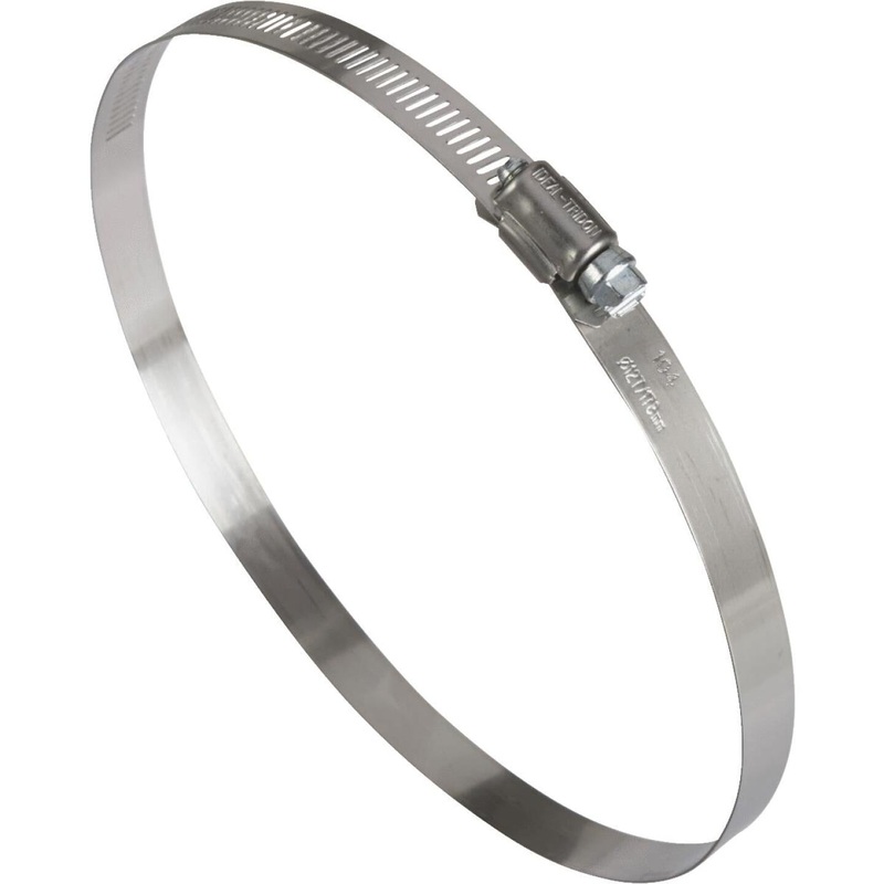 Ideal 5 In. – 7 In. 57 Stainless Steel Hose Clamp with Zinc-Plated Carbon Steel Screw