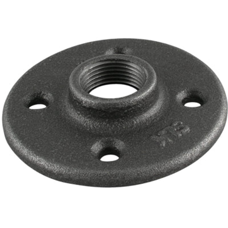 F-12 FLANGE 1/2 BLACK FLOOR