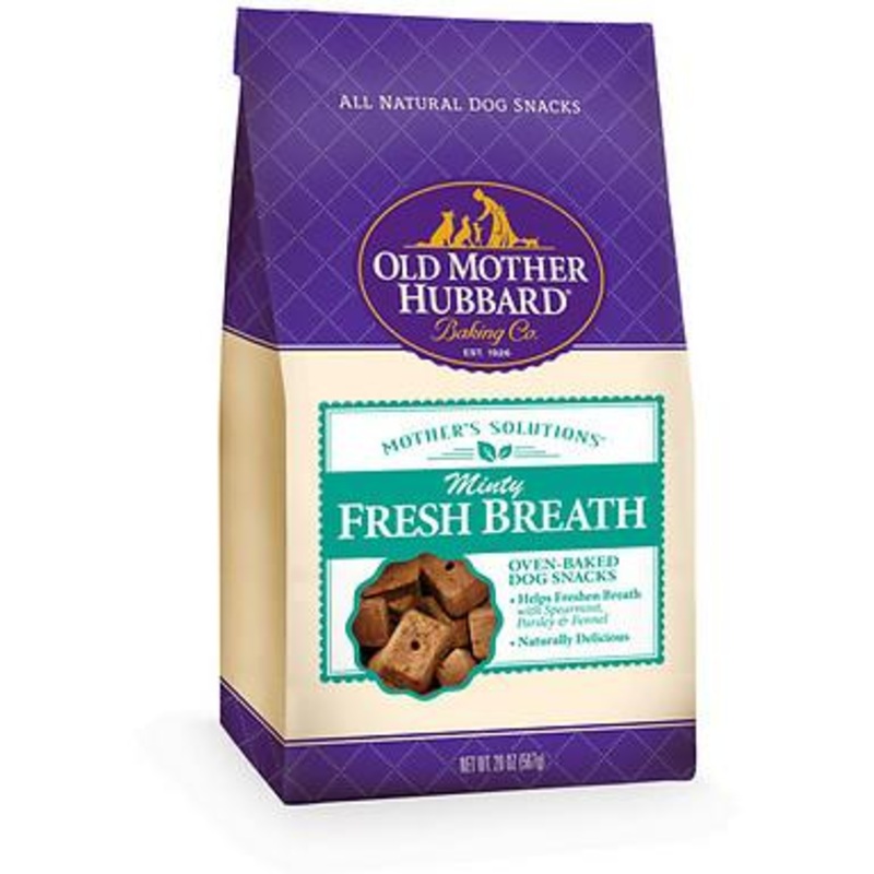 Old Mother Hubbard Mothers Solutions Crunchy Natural Minty Fresh Breath Recipe Biscuits Dog Treats