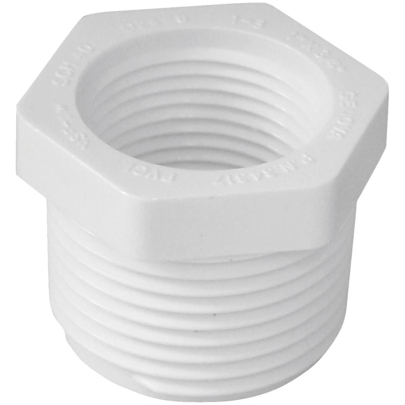 Charlotte Pipe 1 In. MPT x 3/4 In. FPT Schedule 40 PVC Bushing