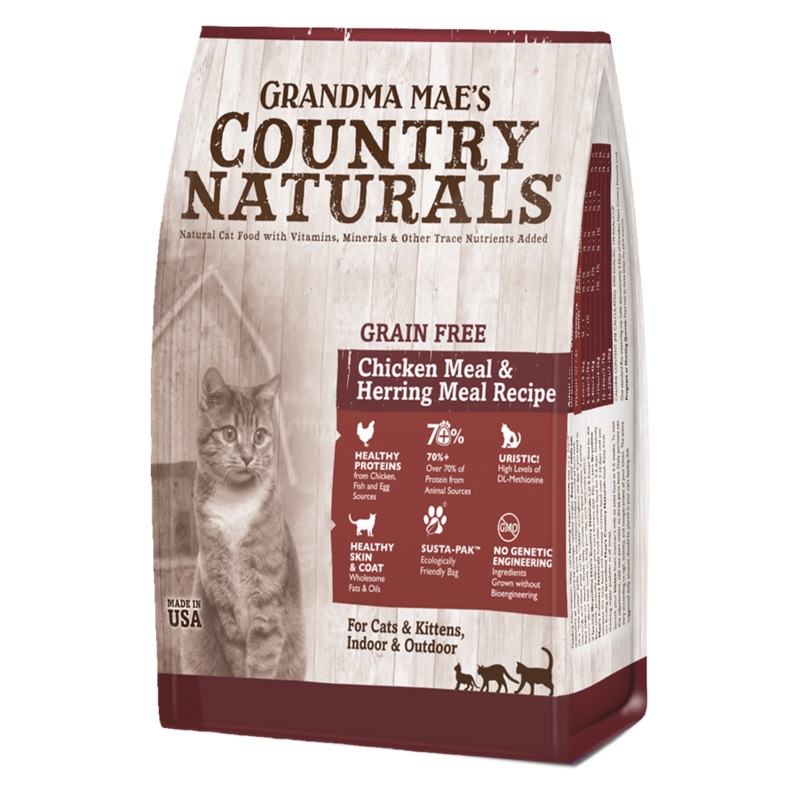 Grandma Mae’s Country Naturals Grain Free Chicken Meal & Herring Meal Recipe for Cats & Kittens