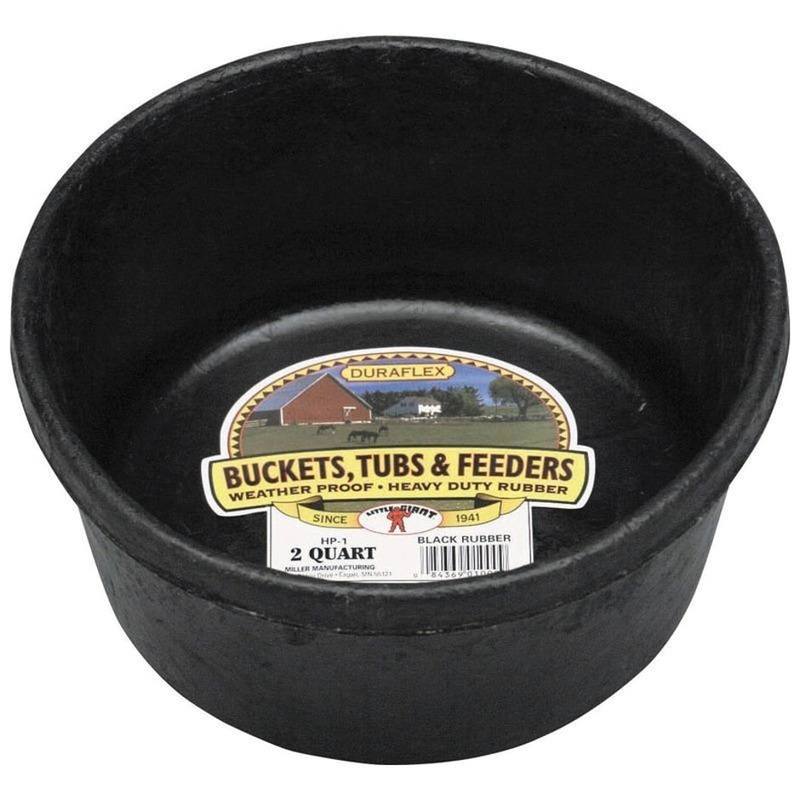 LITTLE GIANT RUBBER FEED PAN|3 GAL|8 QT
