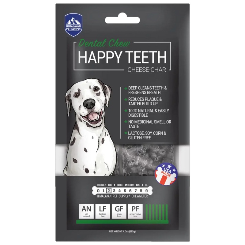 Himalayan Pet Supply Happy Teeth Cheese-Char Dental Chew