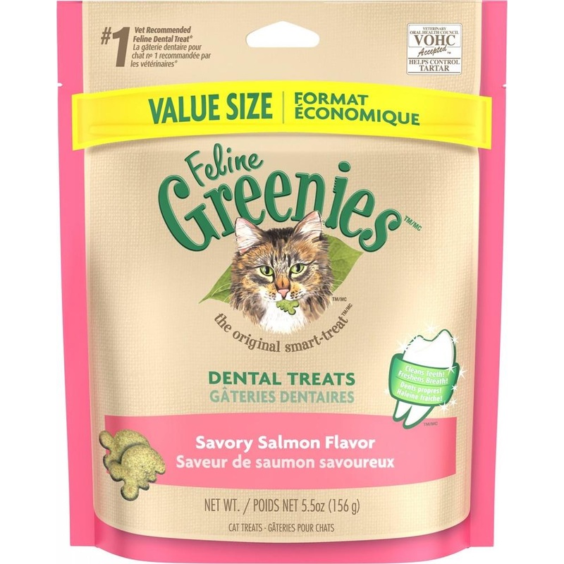 Greenies Feline Dental Salmon Flavor Cat Treats