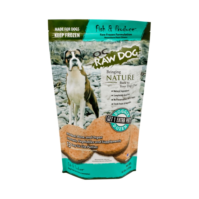 OC Raw Dog Frozen Fish & Produce Patty