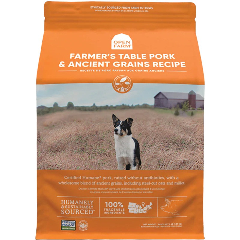 Open Farm Farmer’s Table Pork & Ancient Grains Dry Dog Food