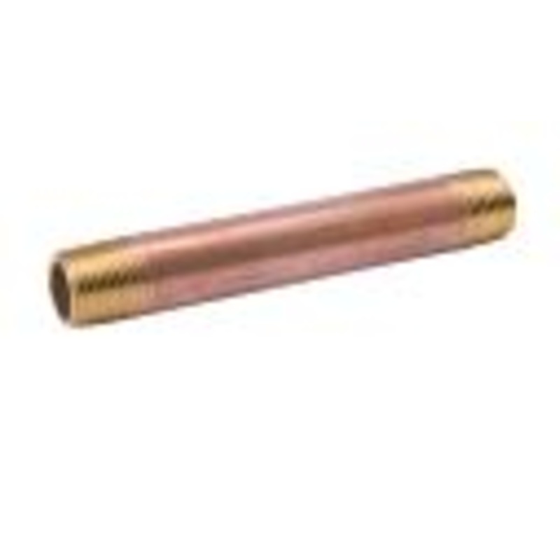 B & K Industries 3/8 Diameter Nipples Schedule 40 Red Brass 3/8 x 2 1/2
