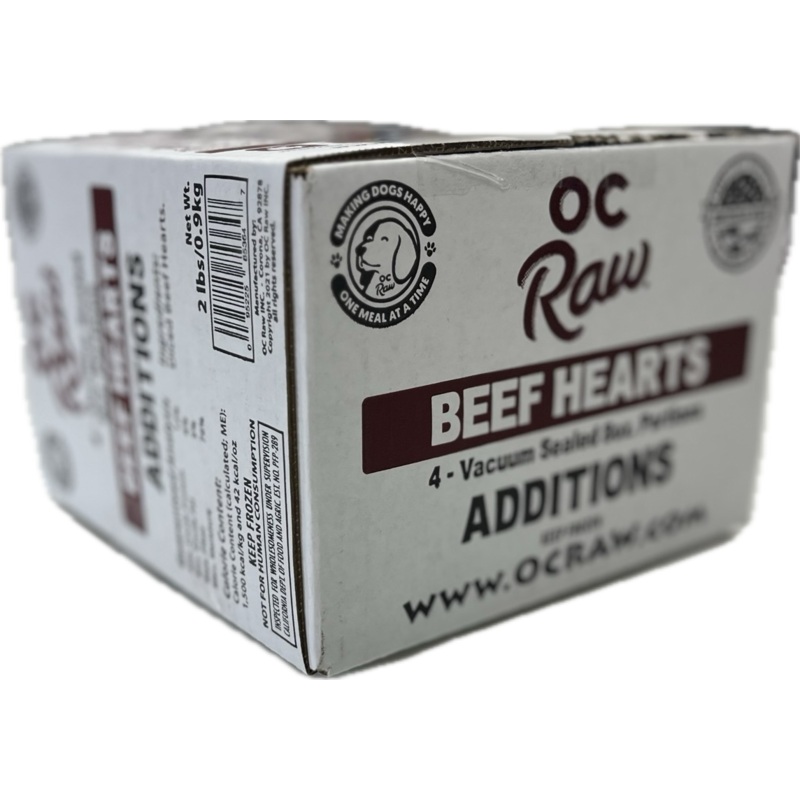 OC Raw Dog Beef Hearts Additions