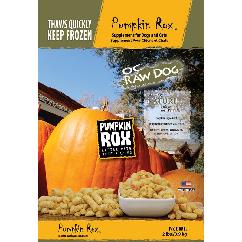 OC Raw Dog Frozen Pumpkin Rox Raw Dog Food