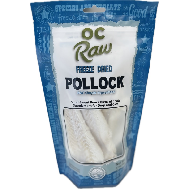 OC Raw Dog OC Raw Freeze Dried Pollock for Dogs and Cats