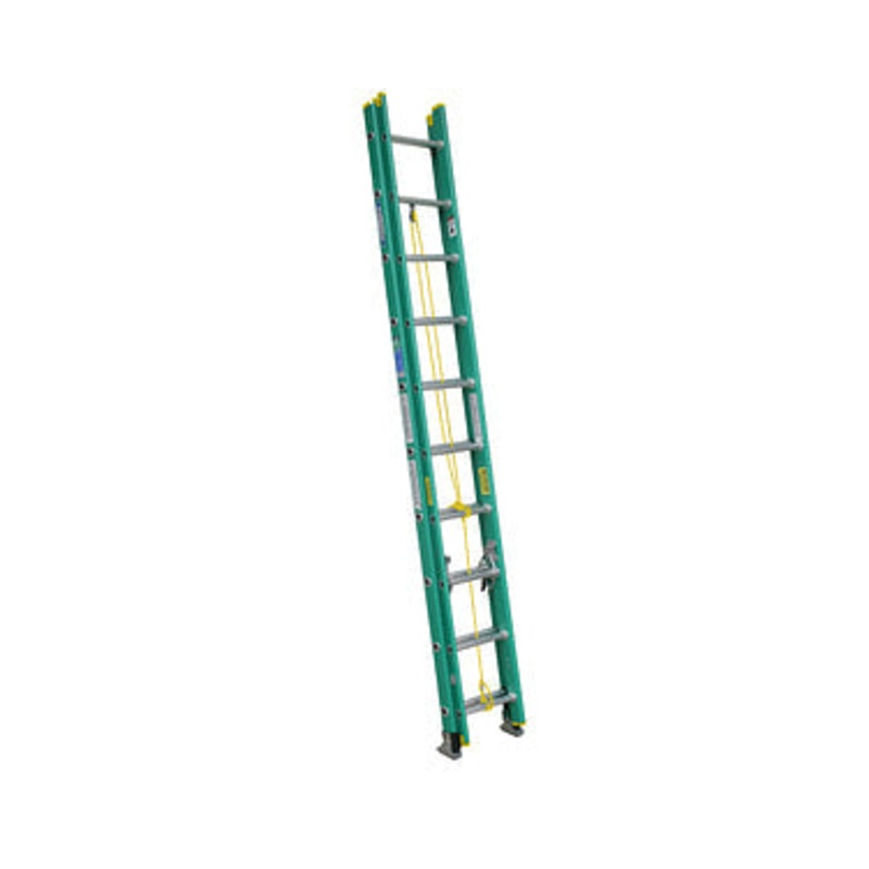 Werner 20ft Type II Fiberglass D-Rung Extension Ladder D5920-2