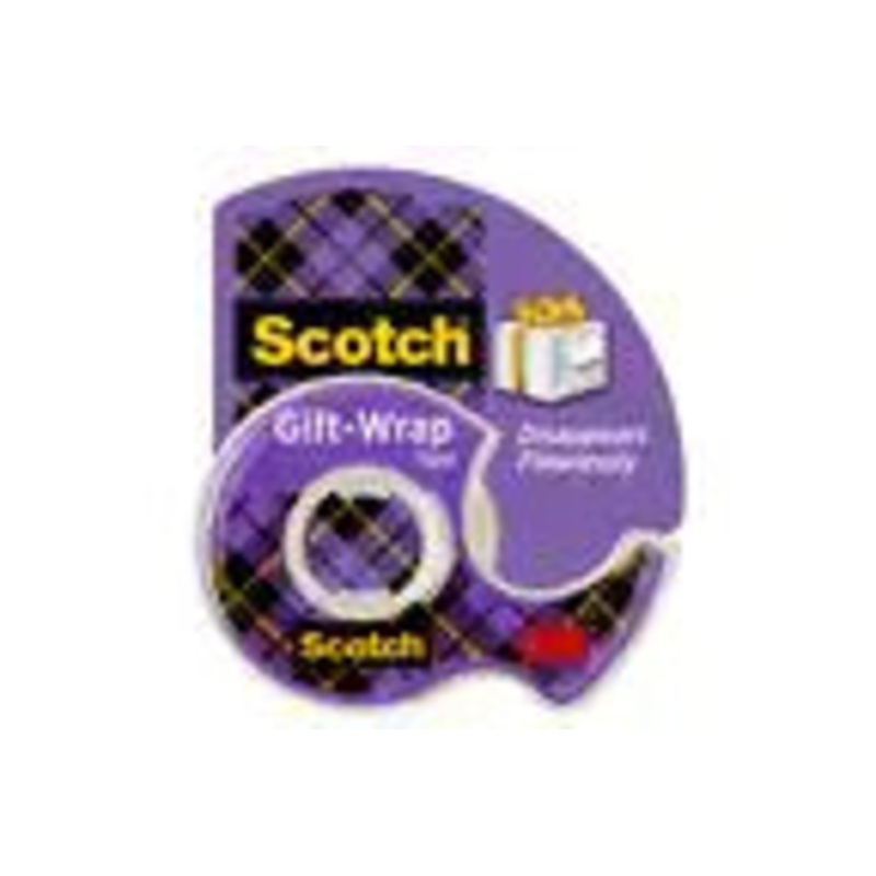 Scotch Gift-Wrap Tape Dispensered Rolls 3/4 In. X 650 In.