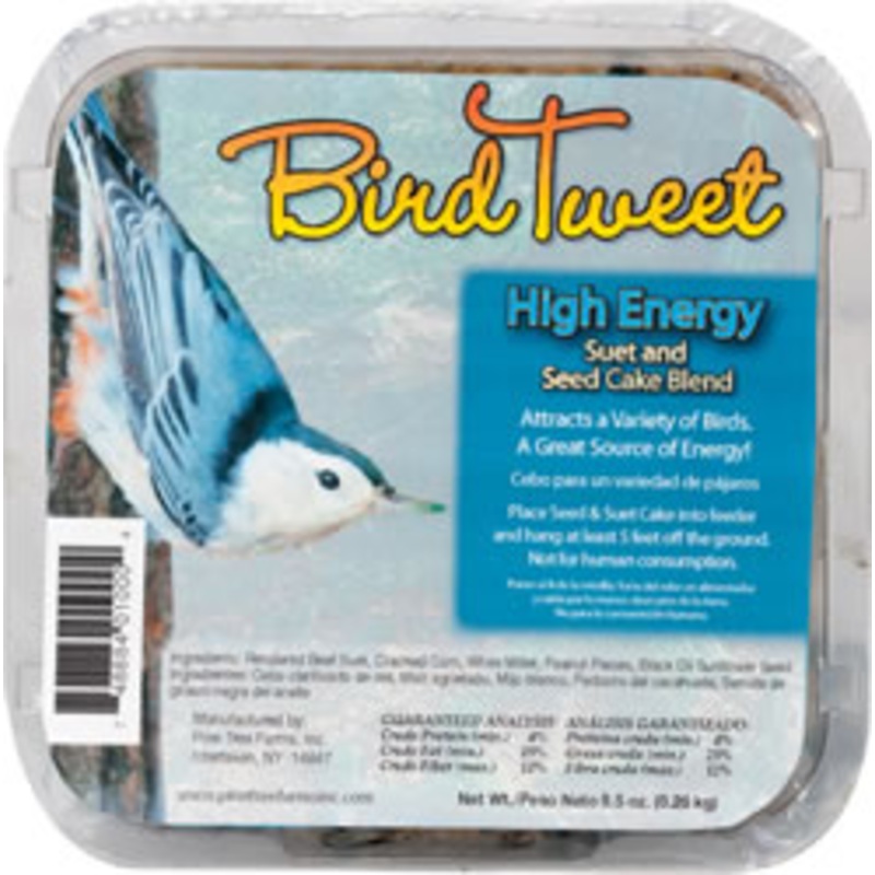 Pine Tree Farms Bird Tweet High Energy Suet and Seed Cake Blend