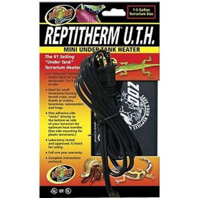 REPTITHERM UNDER TANK HEATER|6X8 IN-8 WATT|8X12 IN-16 WATT