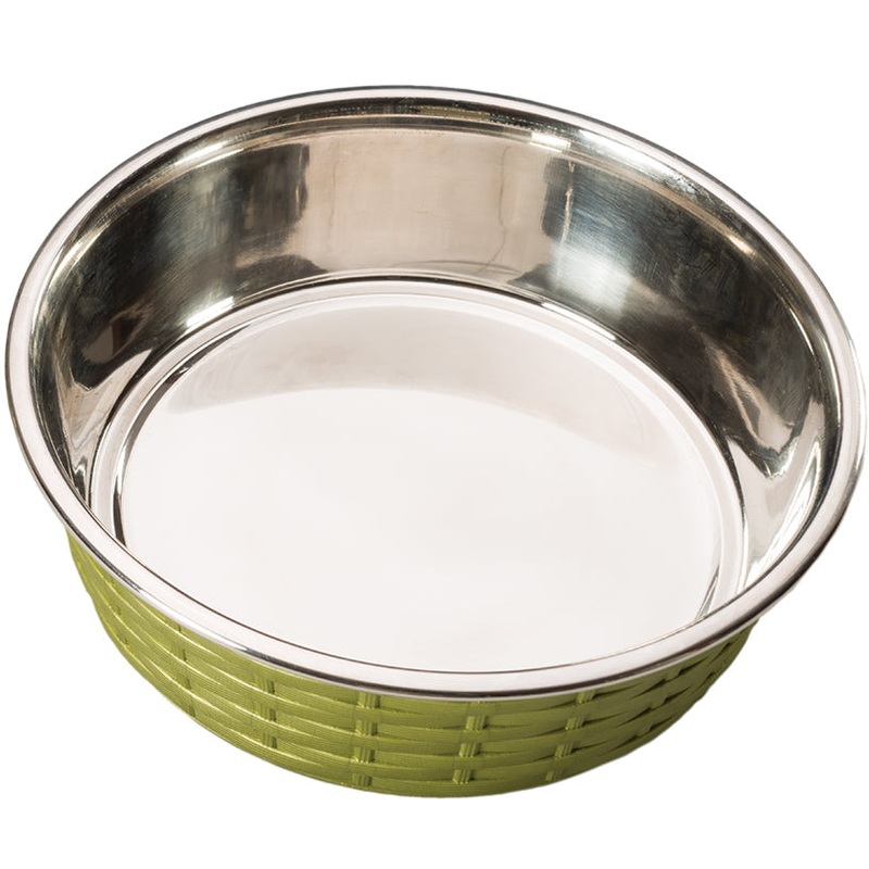 Ethical Products SOHO BASKETWEAVE DISH GREEN 15 OZ