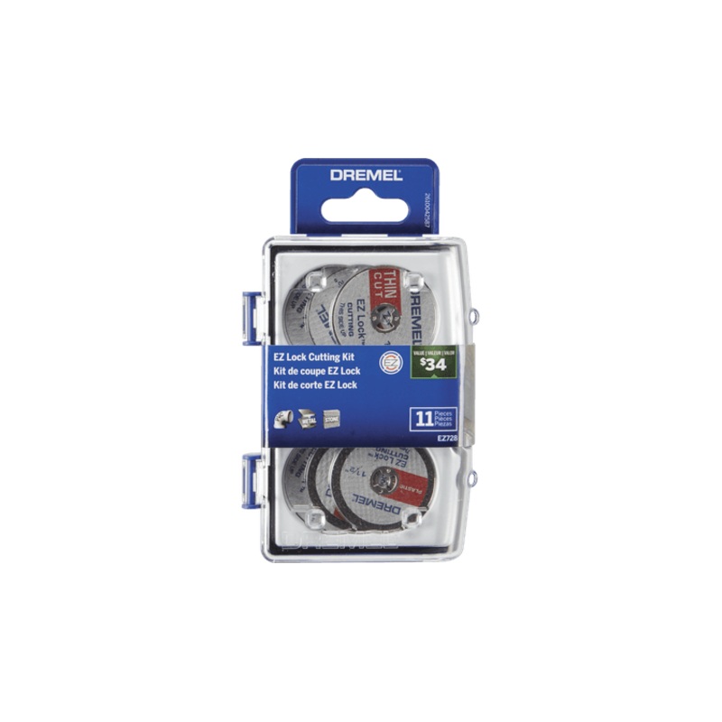 Dremel EZ728-01 11 PC EZ Lock Cutting Rotary Accessories Micro Kit
