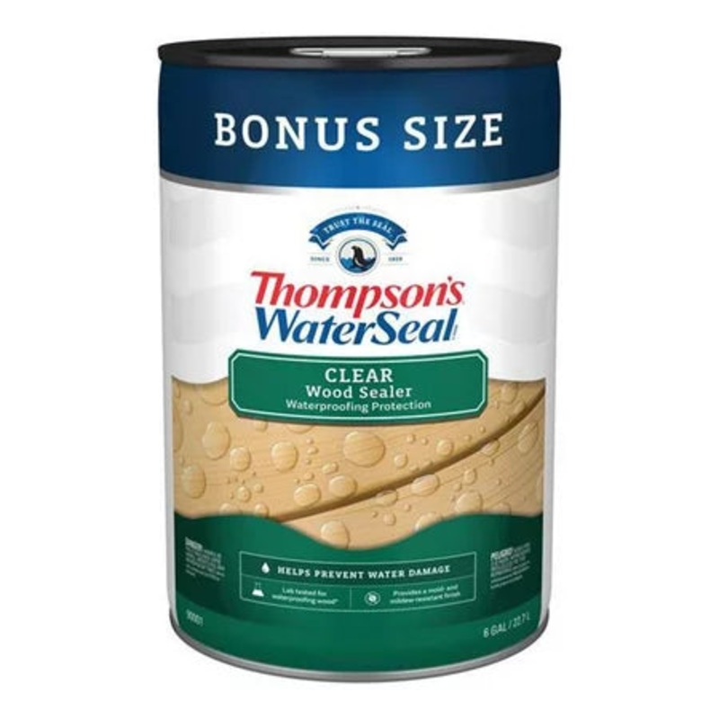 Thompson’s WaterSeal Clear Wood Sealer 6 Gallon Clear